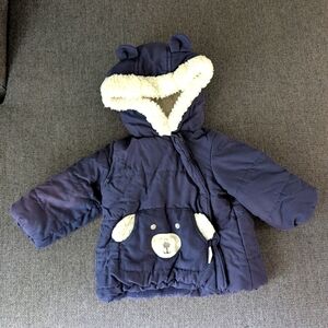 quiltex baby boy navy  jacket 6/9M